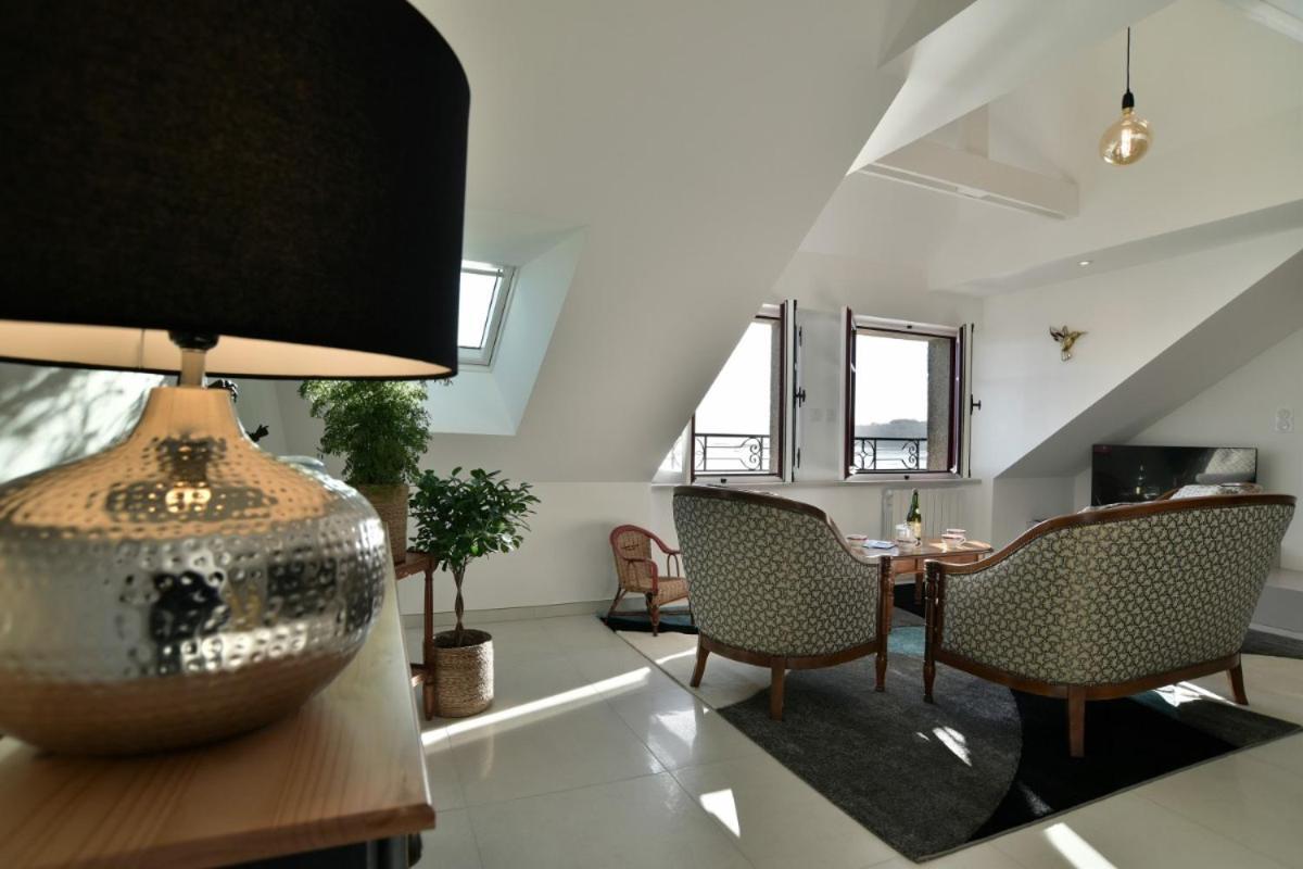 Lostra 2 - Appartement Avec Mezzanine, Front De Mer A Cancale Sur Le Port De La Houle Buitenkant foto